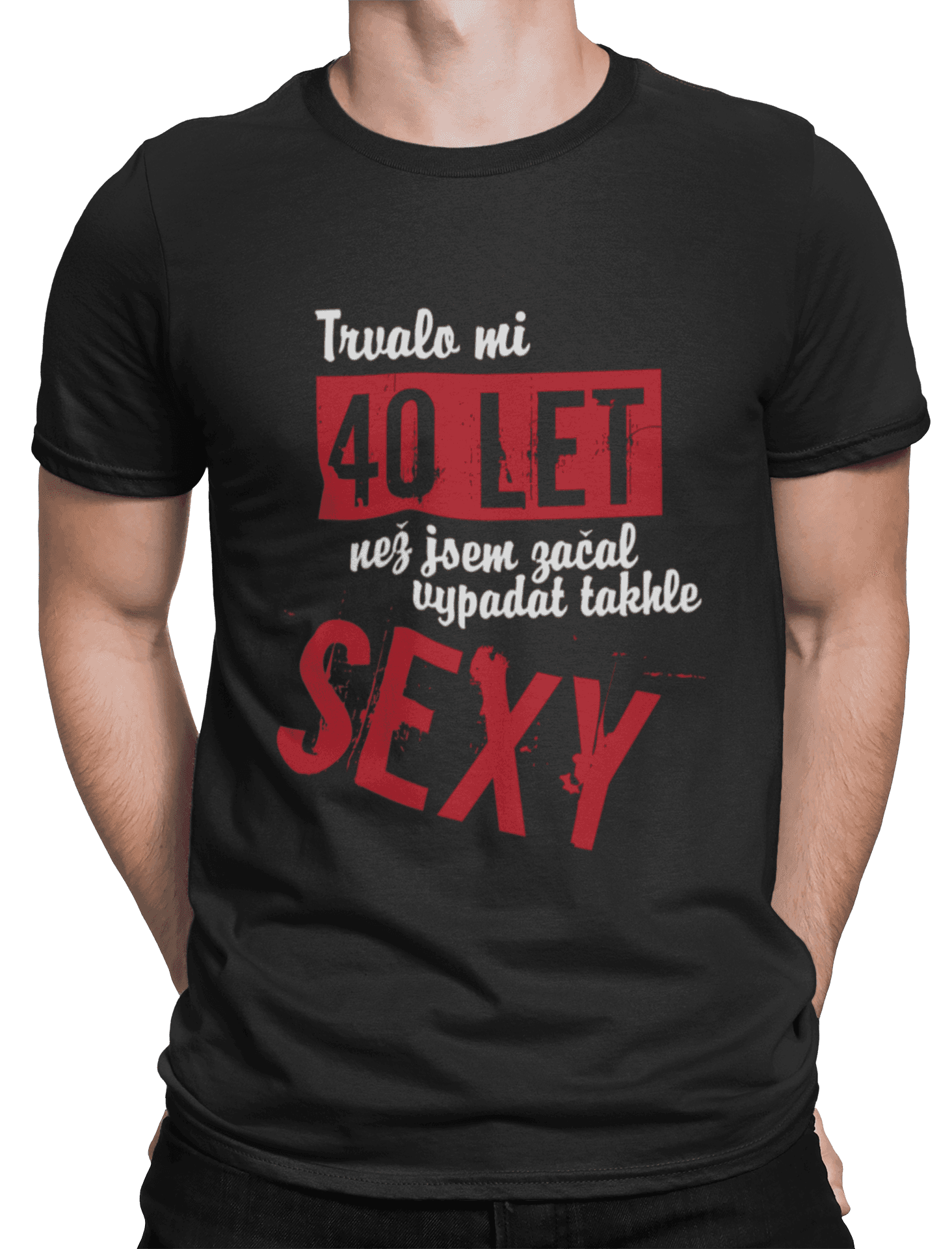 Tričko s potiskem Trvalo mi x let