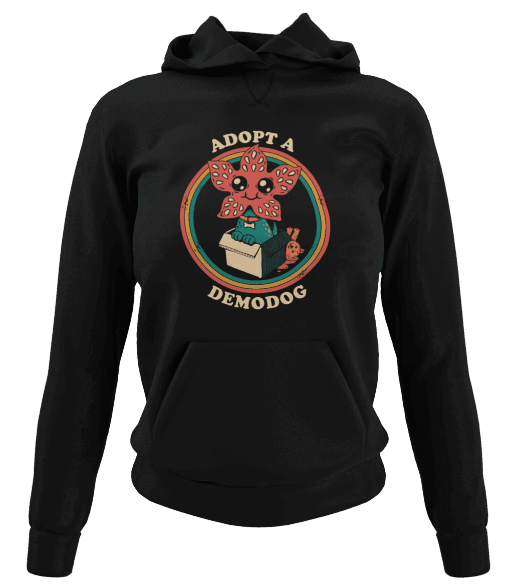 front view mockup of a women s ghosted hoodie 4434 el1 (1)