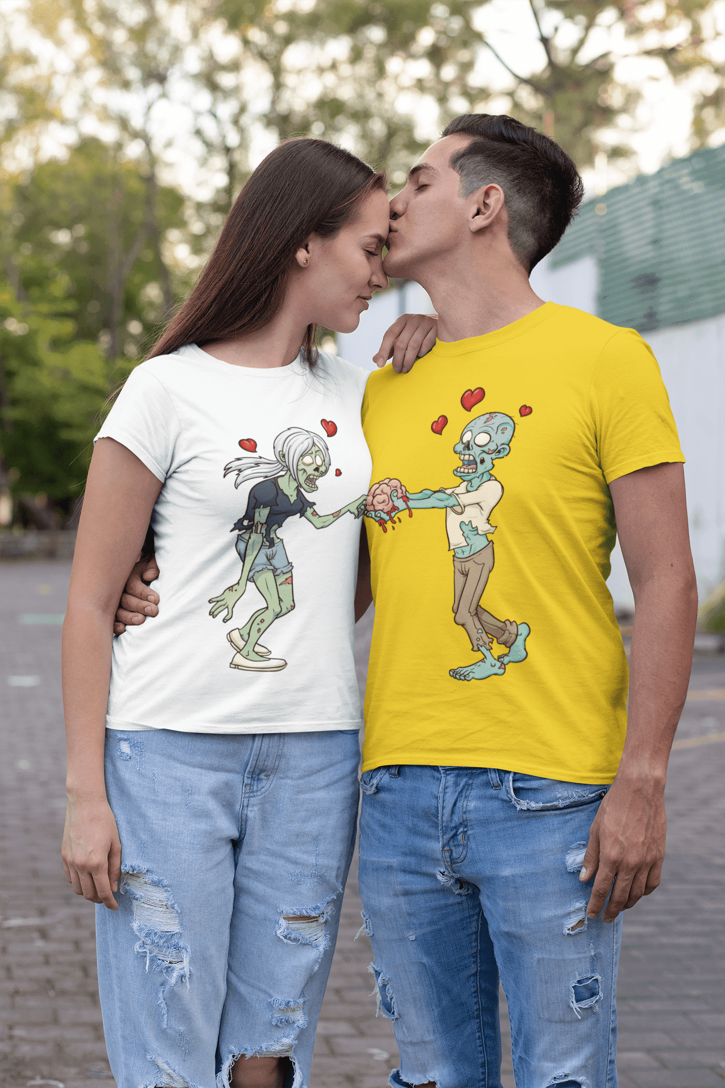 Trička pro páry Zombie Love