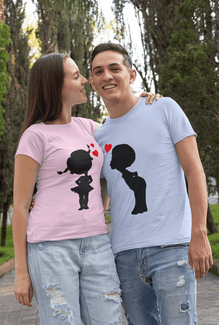 Trička pro páry Kiss