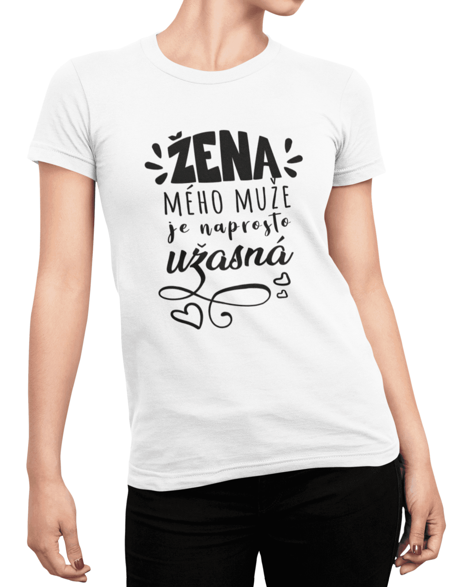 t shirt mockup of a woman posing with cropped face 87 el min