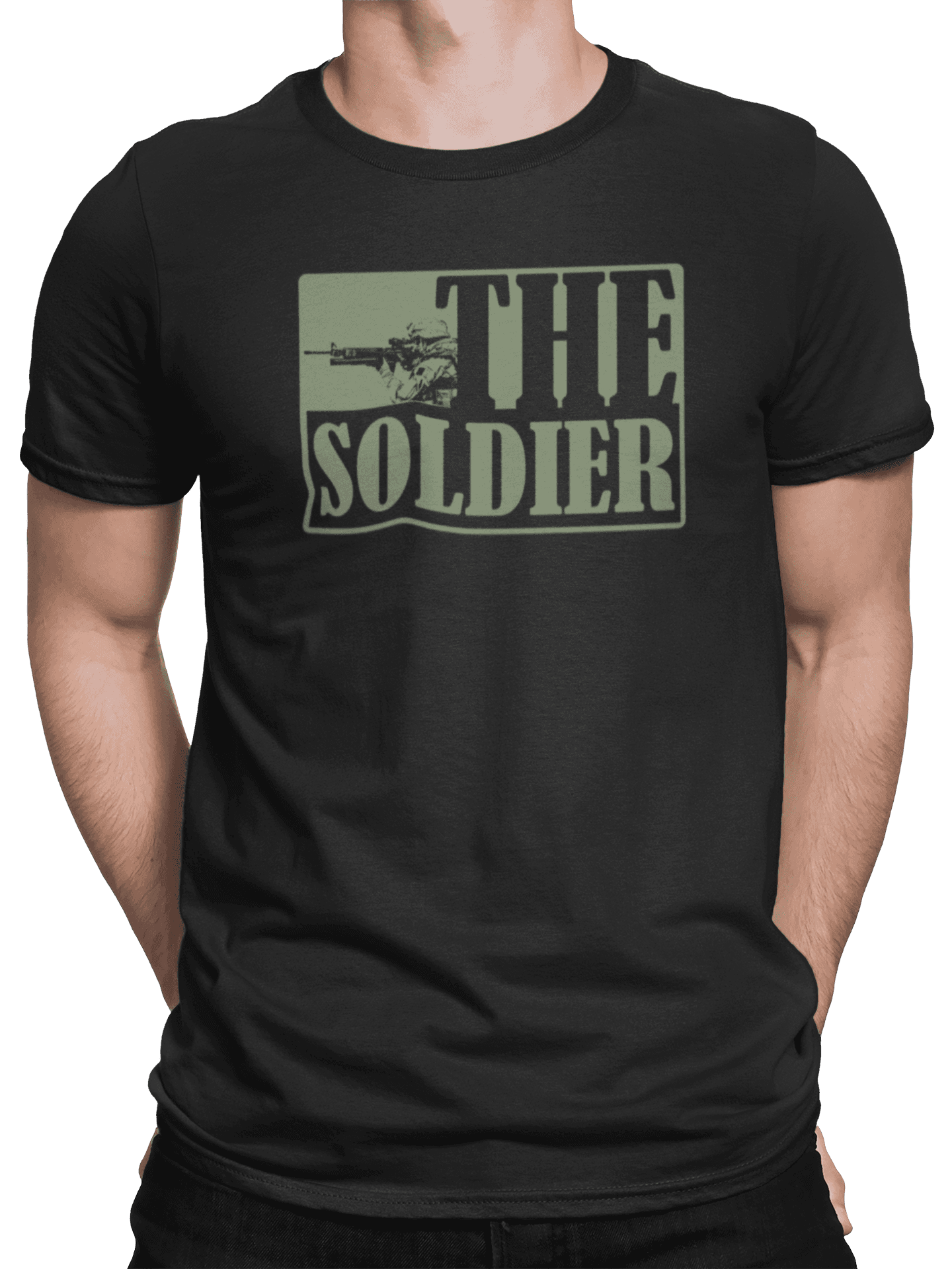 Tričko s potiskem The soldier
