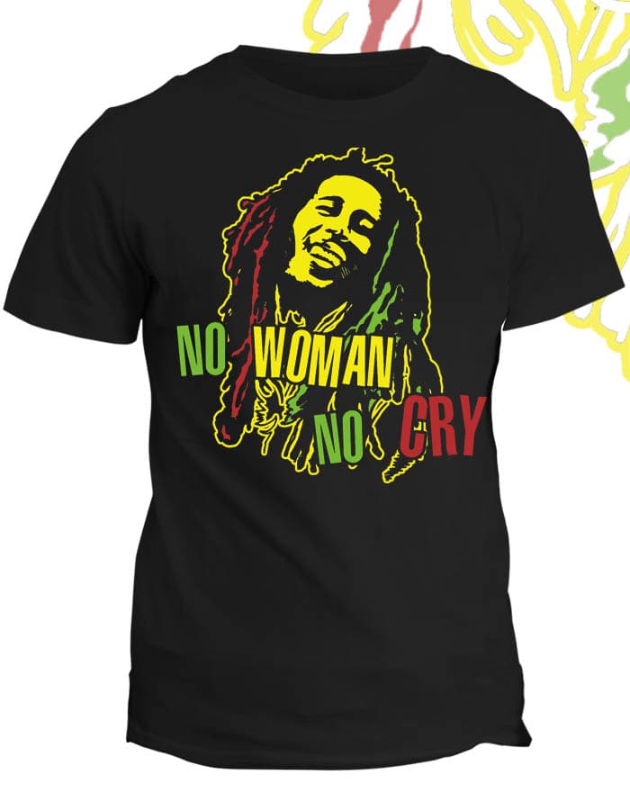 Tričko s potiskem No woman, no cry