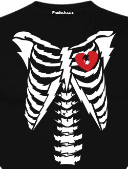 Tričko s potiskem Broken Heart