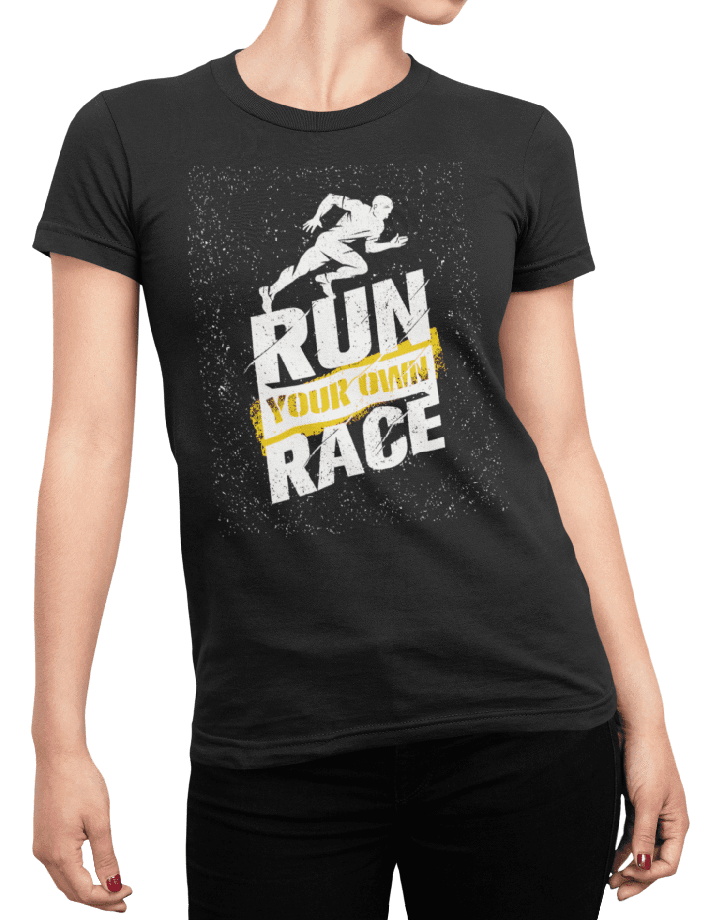 t shirt mockup of a woman posing with cropped face 87 el min