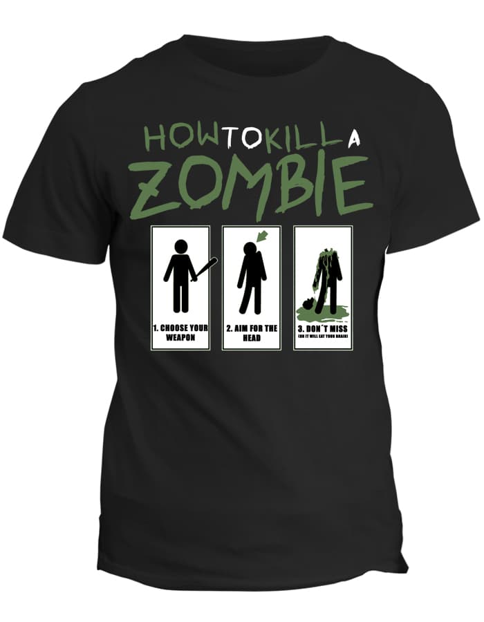 Tričko The Walking Dead - How to kill a zombie