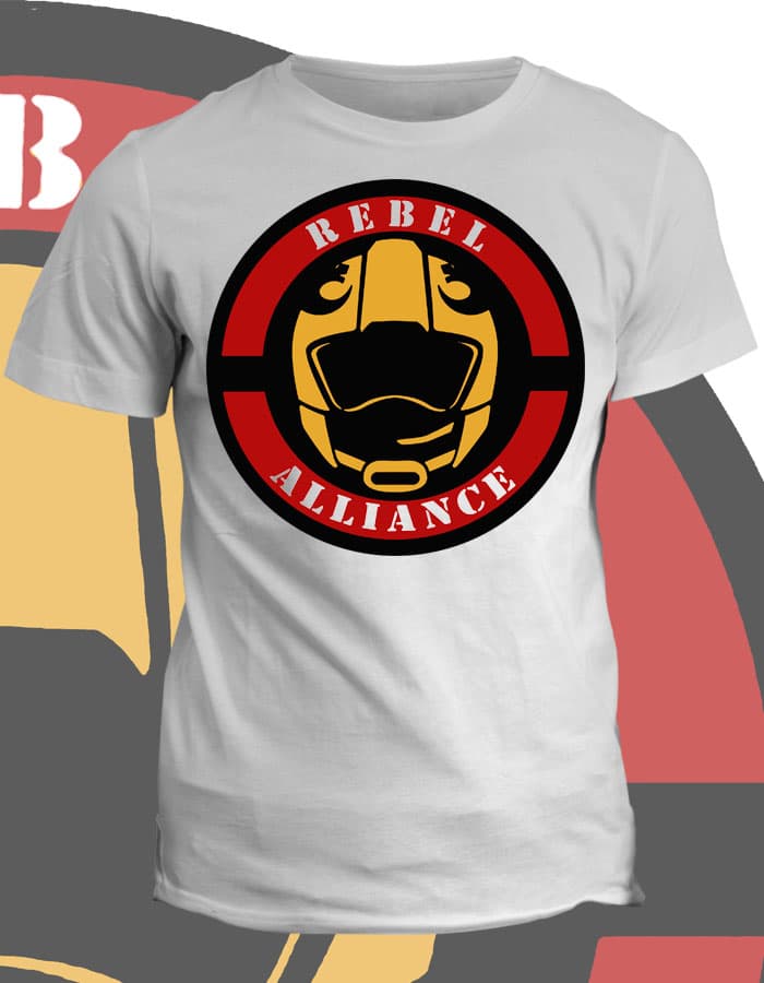 Tričko s potiskem Rebel Alliance
