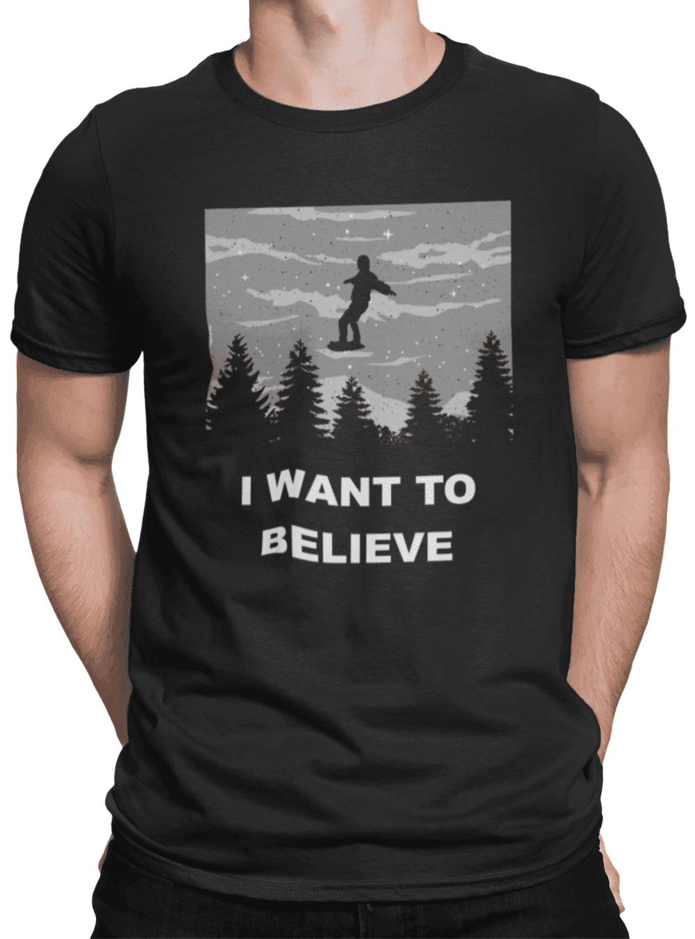 tricko s potiskem i want to believe (1)