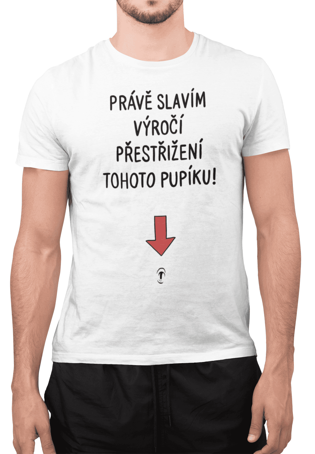 Tričko s potiskem Pupík