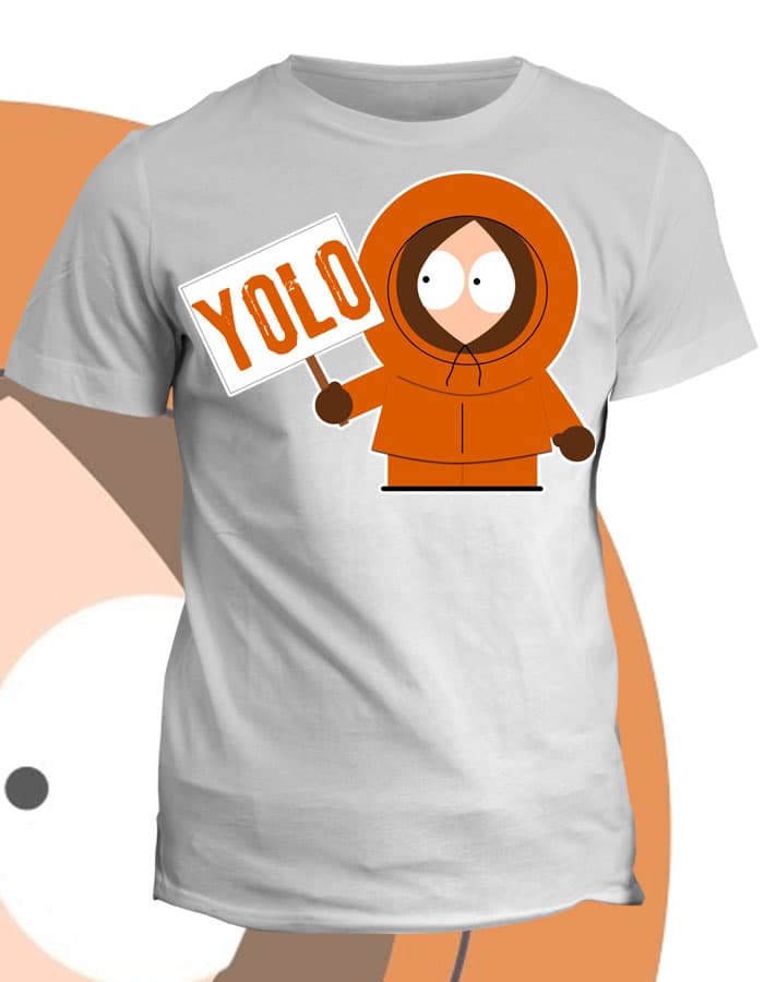 Tričko s potiskem South Park Kenny Yolo
